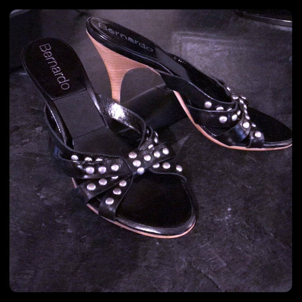 Bernardo metal studded heels